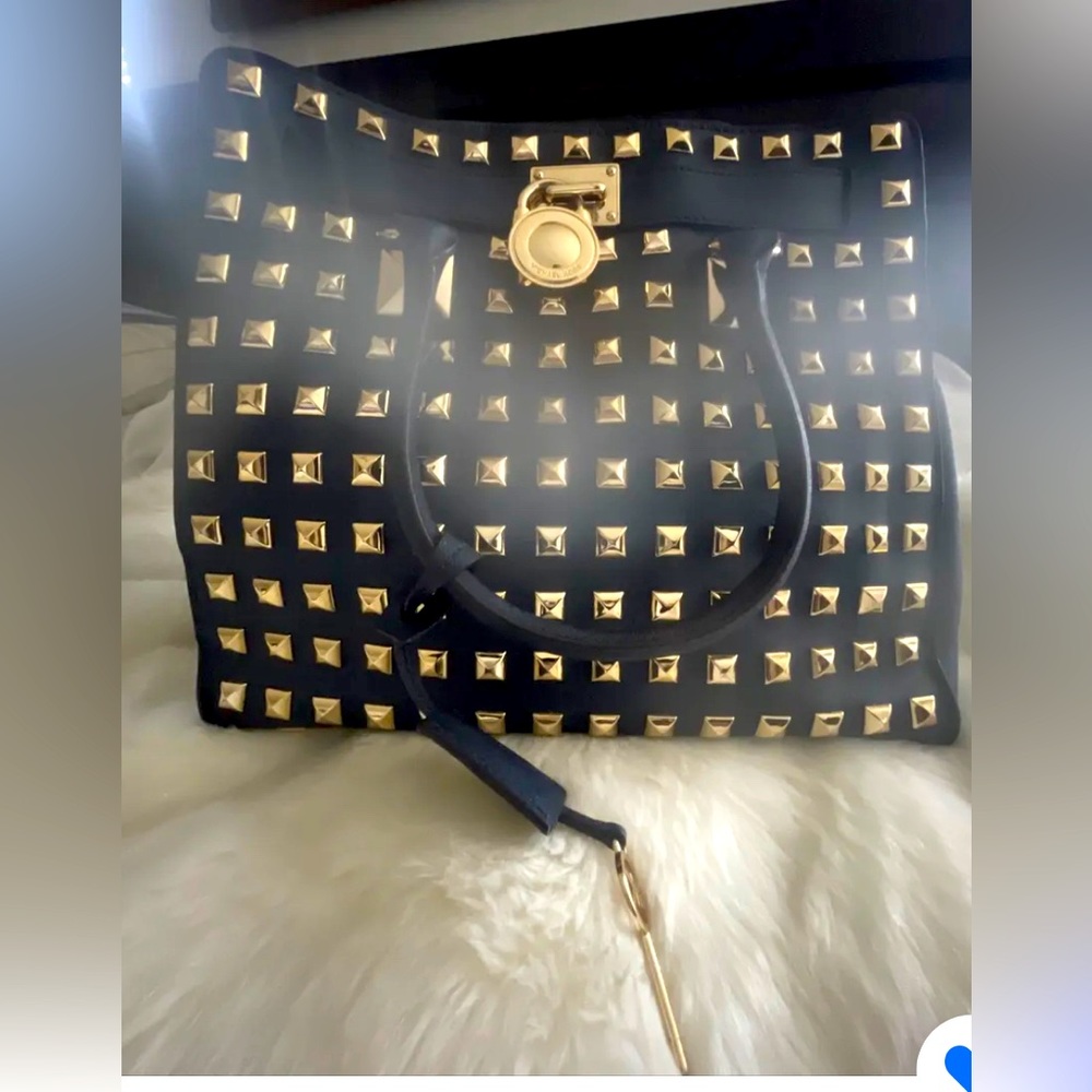 Michael Kors Pyramid Studded Navy Hamilton